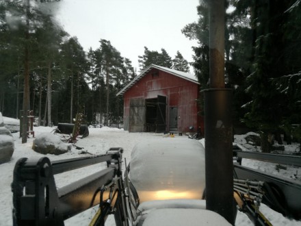 Kör ensilage till fårhuset