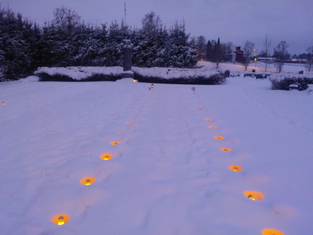 Ett stort tack till dem som i våra krig offrat liv, hälsa och ungdomsår.