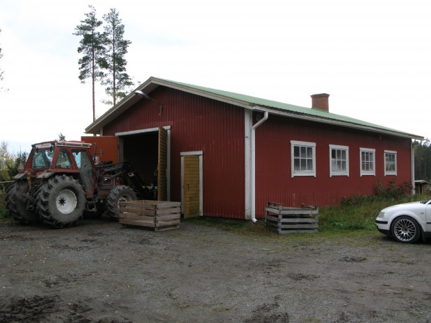 Jaktföreningens slakthus fick vi hyra in oss i under återuppbyggnadstiden.