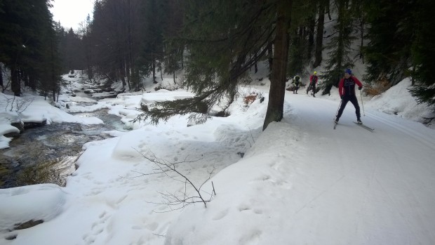 Fina spår i bergen vid polska gränsen.